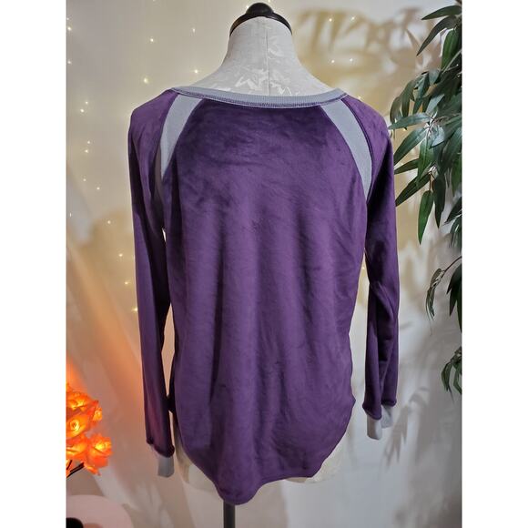 Cuddl Duds Ultra Plush Velvet Fleece Purple Pullover Womens Size PS Sleep Shirt - Picture 3 of 9